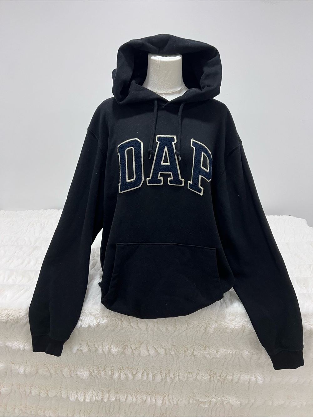 GAP x DAP Black Crewneck Hoodie